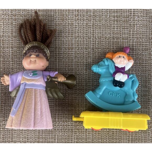 Lot of 9 1990s Cabbage Patch Kid Miniature Figures Dolls Toys PVC McDonald's - Picture 8 of 11